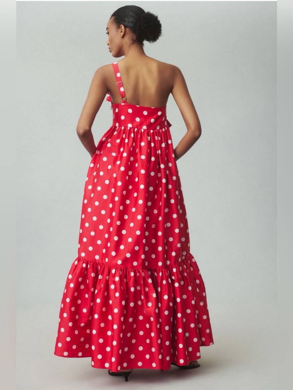 Anthropologie- Atsu Sally Bow Midi Dress, size L - Picture 2 of 9